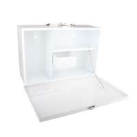 Portable handle design for arbitrary and mounting best sale empty metal First aid medical Cabinet box