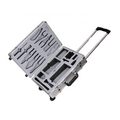 portable aluminum tool box trolley with custom foam insert on the case lid and case bottom From Manufacturer In Nanhai,Foshan