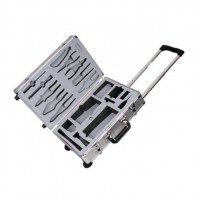 portable aluminum tool box trolley with custom foam insert on the case lid and case bottom From Manufacturer In Nanhai,Foshan