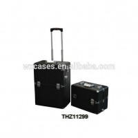 luxury and professional makeup trolley case with a removable cosmetic case on the top From Nanhai,Foshan,Guangdong,China