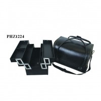 Hot sale popular black PVC cosmetic bag,makeup bag, makeup case with flat pattern from Nanhai,Foshan,Guangdong,China